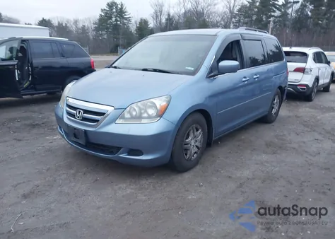 2006 Honda Odyssey Ex из США, поврежденный, VIN 5FNRL38406B092213